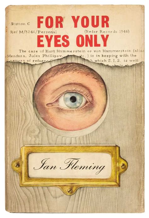 Lot 782 Fleming Ian For Your Eyes Only 1st
