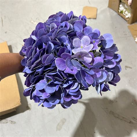 new artificial flower blue hydrangea bunch 5 head viva la rosa