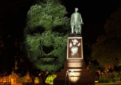 In Craig Walsh's 'Monuments,' Enormous Projected Portraits Illuminate