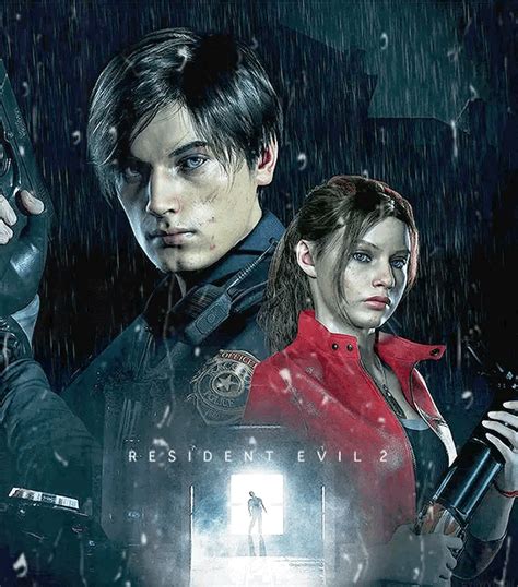 Re2 Residentevil2 Leon E Claire Resident Evil Franchise Resident