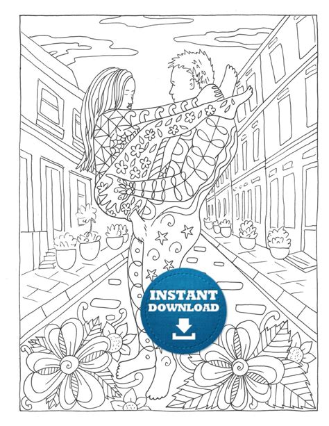 Instant Download Sex Positions Coloring Page Naughty Adult Etsy