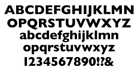 Gill Sans Bold Free Fonr