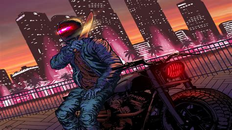 Hotline Miami Biker Background Tons Of Awesome Hotline Miami