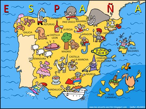 Mapa De España España Español
