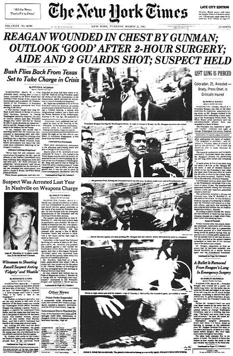 How The Media Covered Ronald Reagans Attempted Assassination Huffpost