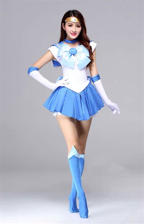 halloween featuring sailor mercury costume sailor moon crystal in 2021 sailor moon costume