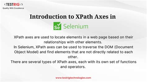 Mastering Xpath Axes In Selenium A Comprehensive Guide To Locating Web