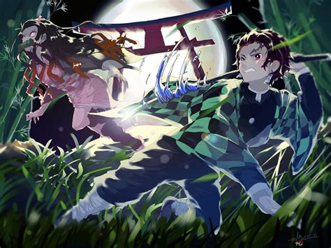 Tanjiro Nezuko Kimetsu No Yaiba Anime Wallpaper Hd 30b