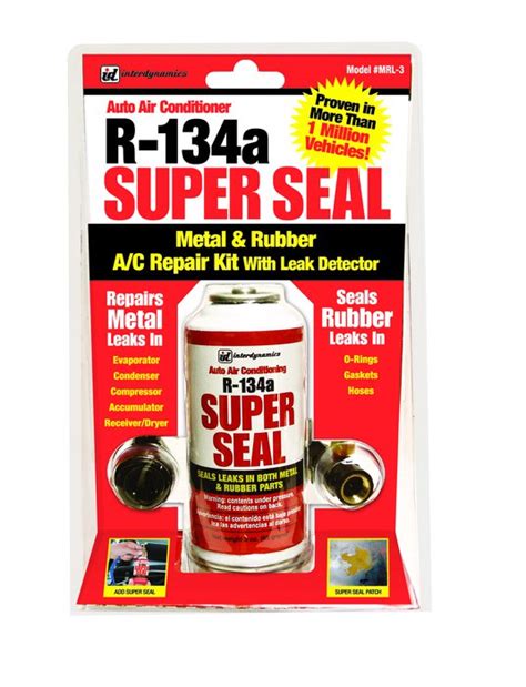 Interdynamics Super Seal R134a Metal And Rubber Ac Repair Kit With Leak