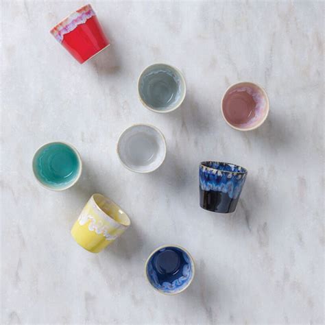 Turquoise Espresso Cup Container Set Multipurpose Handmade Pieces