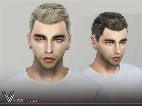 Male Hair Tz0710 By Wingssims Liquid Sims