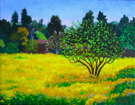 Patricia Musgrave A Painting Blog Mustard Field