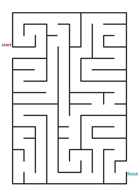 Mazes to Print - Easy Rectangle Mazes