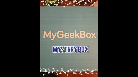 My Geek Box Mystery Box Youtube