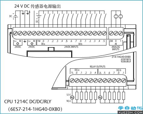 S7-1200 CPU模块接线图 | 学自动化