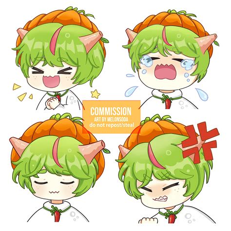 Melon Soda Chibi Commission