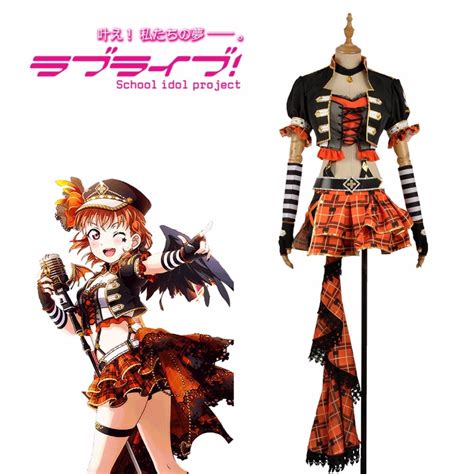 Customize 2018 Anime Love Live Sunshine Aqours Takami Chika Punk Rock Awaken Cosplay Costume