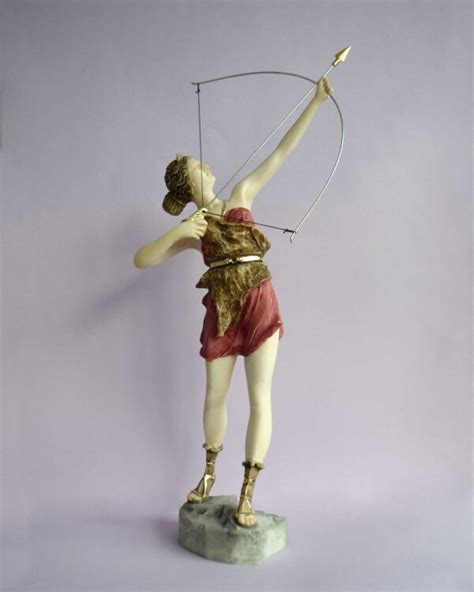 Artemis Hunting Greek Goddess Made Of Alabaster EStatueShop