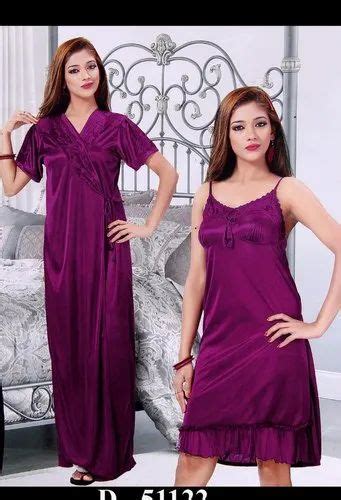 2 Piece Satin Bridal Nighty Set Large At Rs 275set In Meerut Id 23103289730
