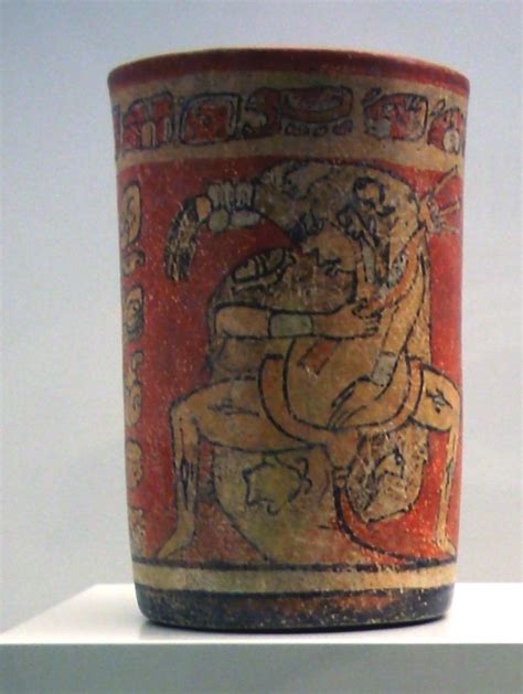 Late Classic Maya Cup Item In The Museum Of The Americas