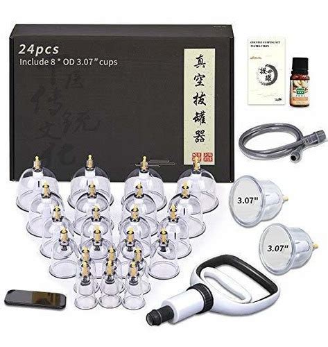 Cupping Therapy Sets 24 Cups Professional Chinese Acupoint Mercado Libre