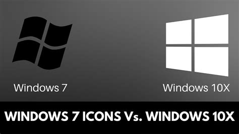 Windows 7 Icons Vs Windows 10x Icons Youtube