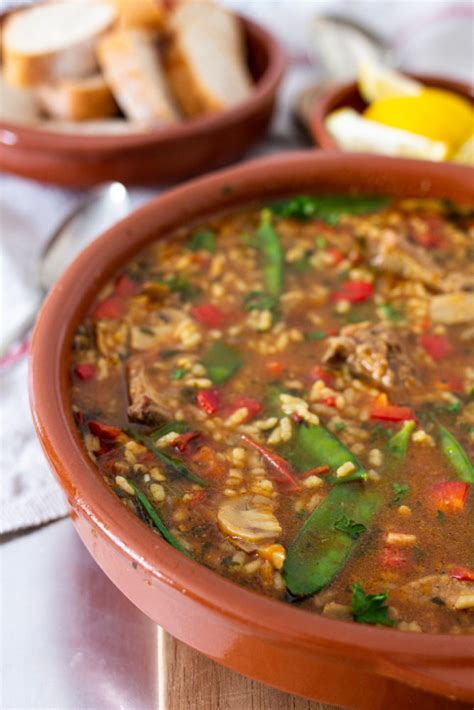 Easy Spanish Arroz Brut (Mallorcan Soup) | A Bountiful Kitchen