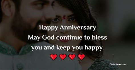 Happy Anniversary May God Continue To Bless You And Keep You Happy