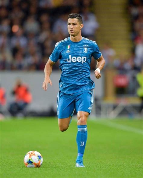 Juventus Blue Jersey Worn By Cristiano Ronaldo On His Instagram Account