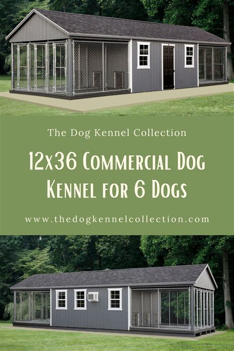 12x36 Commercial Dog Kennel For 6 Dogs Dog Kennel Flooring Dog