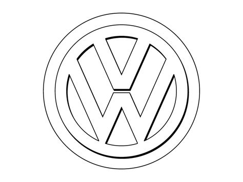 Volkswagen Line Logo Png Transparent Logo