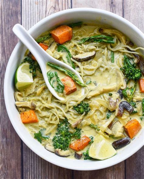 Vegan Thai Green Curry Noodle Bowl Best Of Vegan