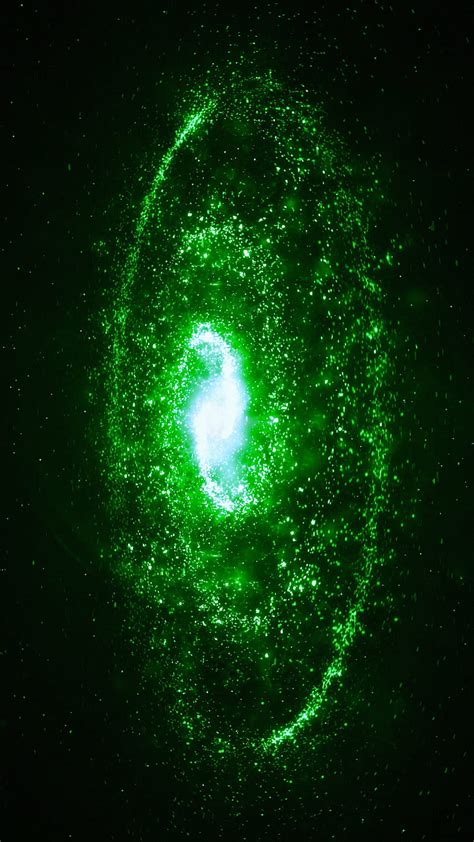 2k Descarga Gratis Galaxia Verde Nube Oscuro Nebulosa Ciencia