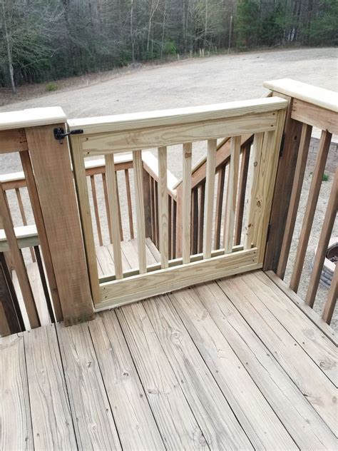See more ideas about deck gate, deck, porch gate. Baby Gate Building - Bower Power | Deck gate, Building a deck, Diy deck