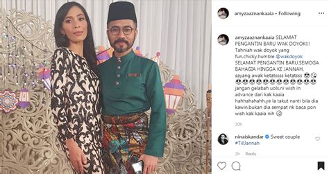 Insyaallah, dapat membina keluarga yang sakinah, mawaddah wa rahmah. "Selamat Pengantin Baru Wak Doyok" - Amyza Aznan Dedah Wak ...