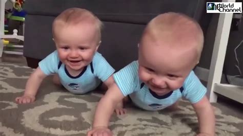Best Top Twin Baby Laughing Talking To Each Other Babies Funny Videos