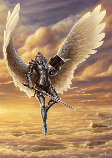 Winged By Sulamoon Deviantart Com On Deviantart Anjos Celestiais Anjo Guerreiro Anjos E