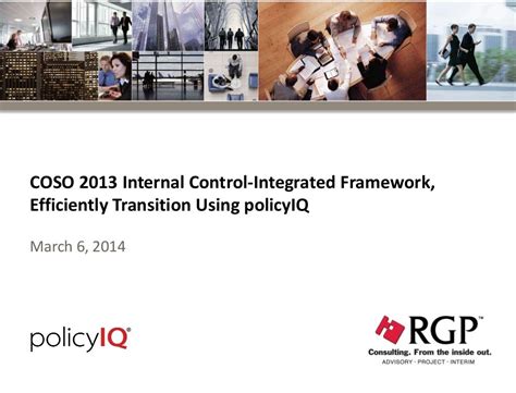 Policyiq For Coso 2013 Internal Control Integrated Framework