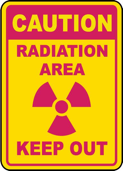Caution Radiation Area Keep Out Sign Save 10 Instantly