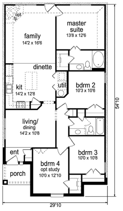 This Cottage Design Floor Plan Is 1497 Sq Ft And Has 2 Bedrooms And Has