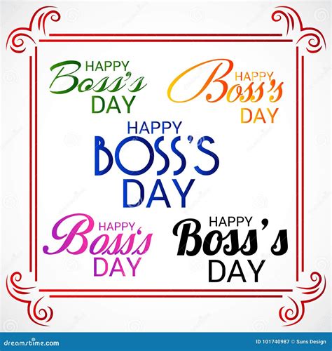 Happy Boss S Day Stock Illustration Illustration Of Poster 101740987