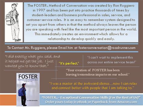 About Foster Foster Conversation