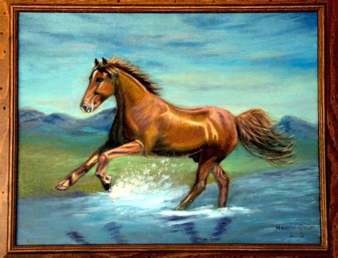 Horse Painting Horse Oil Paintinghorse Wall Arthorse Etsy