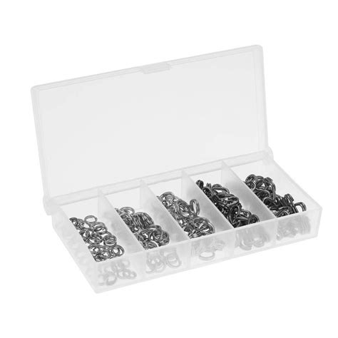 Buy Asiproper 200pcs Stainless Steel Split Ring Assortment With Box