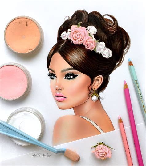 Pin By Natalia Vasilyeva On Art Beauty Art Salon Art Makeup Drawing