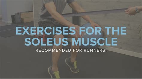 Exercises For The Soleus Muscle Recommended For Runners Youtube