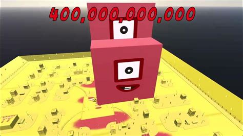 Numberblocks From One To One Trillion In 3`city Youtube