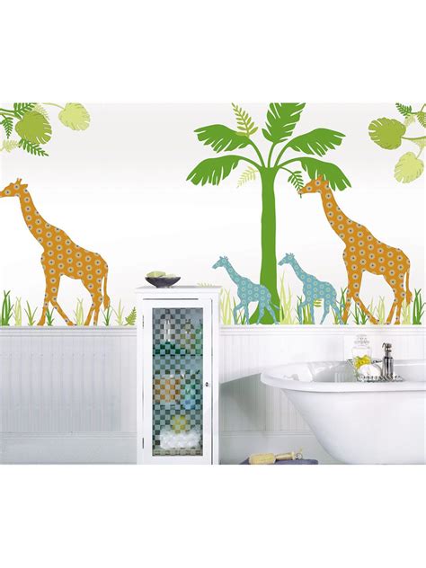 Riley the Giraffe Scene 2-Pack Removable Wall Decals | Removable wall decals, Giraffe wall art ...