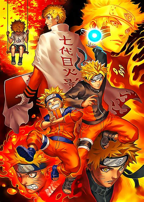 Naruto Anime And Manga Poster Print Metal Posters Displate Em 2020