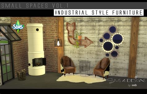Sims 4 Ccs The Best Small Spaces Industrial Living Set By Daer0n
